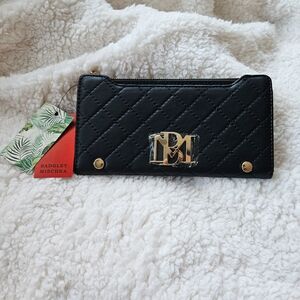 Badgley Mischka - Sleek Black Quilted Wallet